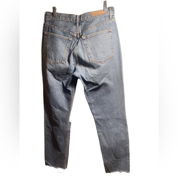 Grlfrnd Karolina sienna 5 pocket button fly highrise distressed cotton jeans 28 - Picture 3 of 5